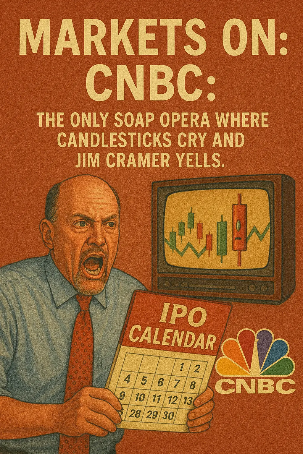 Markets on CNBC: The Only Soap Opera Where Candlesticks Cry and Jim Cramer Yells
