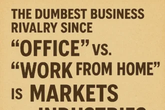 The dumbest business rivalry since "Office" vs. "Work From Home" is "Markets vs. Industries."