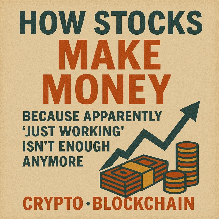 "How Stocks Make Money: Because Apparently 'Just Working' Isn't Enough Anymore"