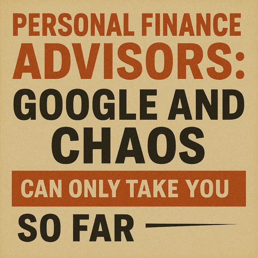 "Personal Finance Advisors: Google and Chaos Can Only Take You So Far"