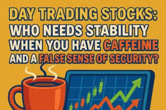 "Day Trading Stocks: Who Needs Stability When You Have Caffeine and a False Sense of Security?"