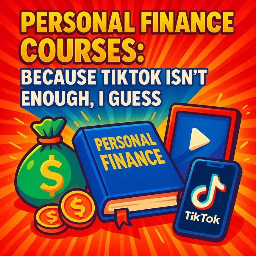 "Personal Finance Courses: Because TikTok Isn't Enough, I Guess"