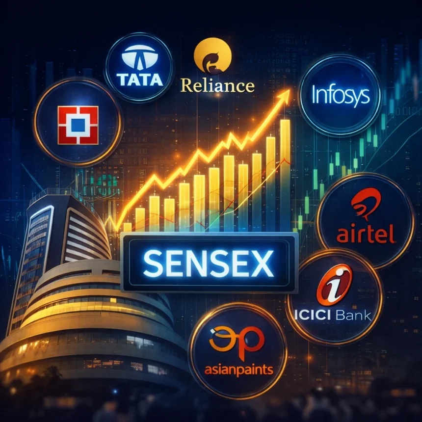 Top Indian companies that make up the 30 shares in Sensex