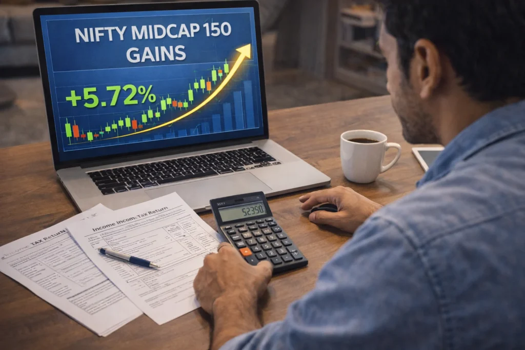Tax calculation for Nifty Midcap 150 investments