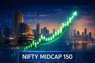Nifty Midcap 150 index chart showing midcap stock growth in India