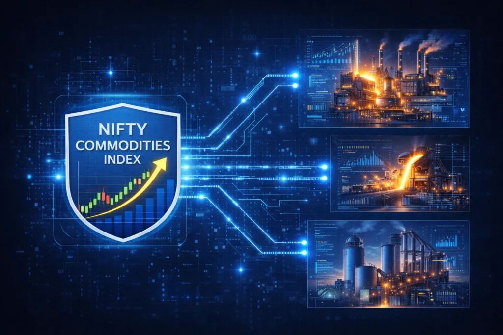 Concept image explaining Nifty commodities index sectors