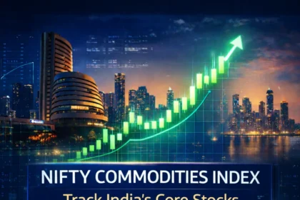 Nifty commodities index chart showing commodity sector stocks in India