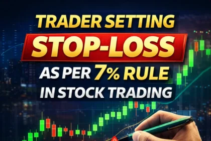 Trader setting stop-loss as per 7% rule in stock trading