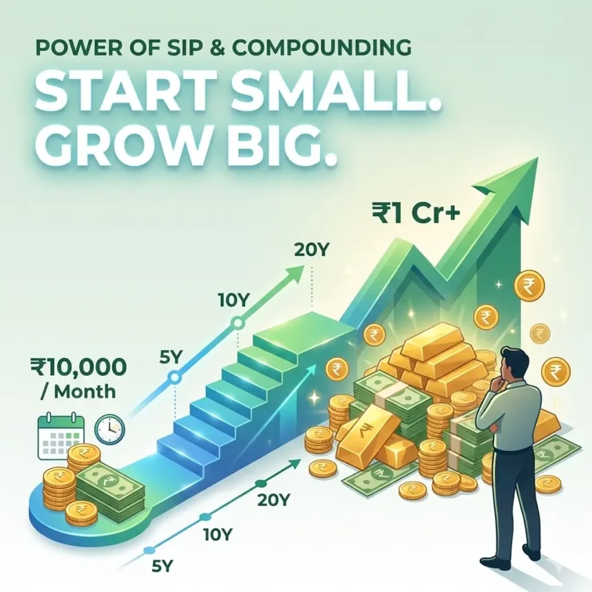 How To Start SIP With ₹10,000/Month & Build Crores Slowly