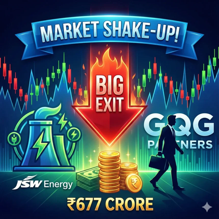 Big Exit Shake-Up: GQG Cuts JSW Energy Stake