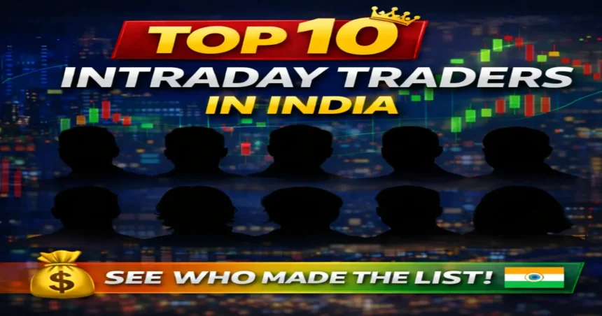 Indian intraday traders analysing stock charts during market hours