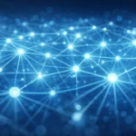 Deep Node AI technology visualized as connected neural network