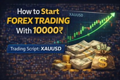 Beginner starting forex trading with 10000 rupees on laptop