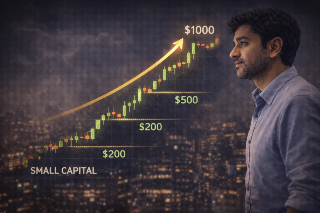 Growing small forex capital slowly and safely