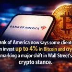 Bank of America introduces crypto investments