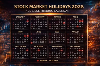Stock market holidays 2026 calendar for NSE and BSE trading days