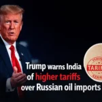 Donald Trump speaking on trade as India imports Russian oil