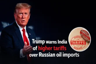 Donald Trump speaking on trade as India imports Russian oil