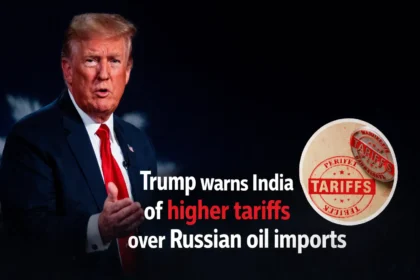 Donald Trump speaking on trade as India imports Russian oil