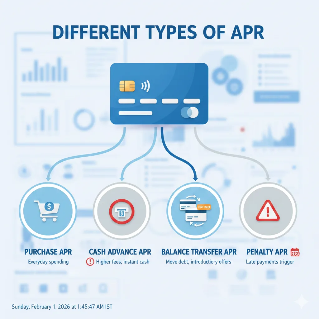 Types of credit card APR explained