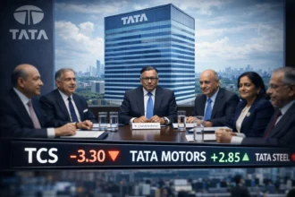 Tata Sons Chairman N Chandrasekaran and Tata Group stocks in focus after extension deferment remarks.