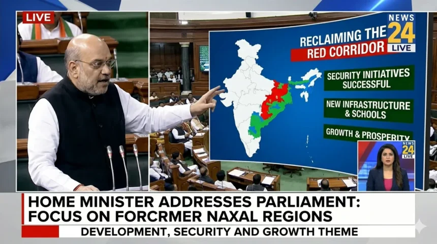 Amit Shah says India is now Naxal-free after dismantling Maoist leadership.