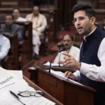 Raghav Chadha proposes joint income tax filing for married couples in Parliament.