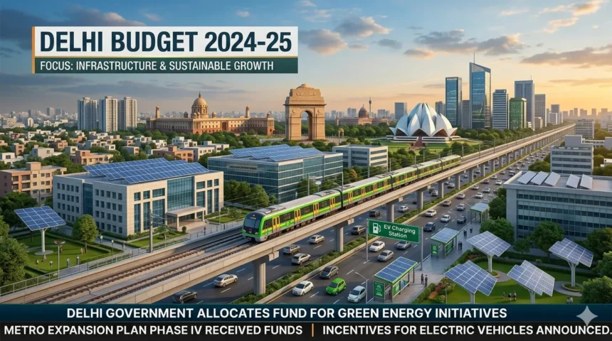Delhi Budget 2026 focuses on infrastructure and green spending