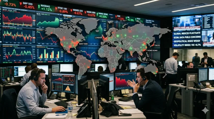 Global markets outlook shows uncertainty after Q1 volatility.