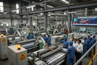 India manufacturing PMI slows to 53.8 in March, lowest in 2.5 years.