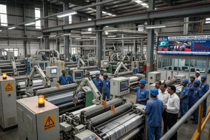 India manufacturing PMI slows to 53.8 in March, lowest in 2.5 years.