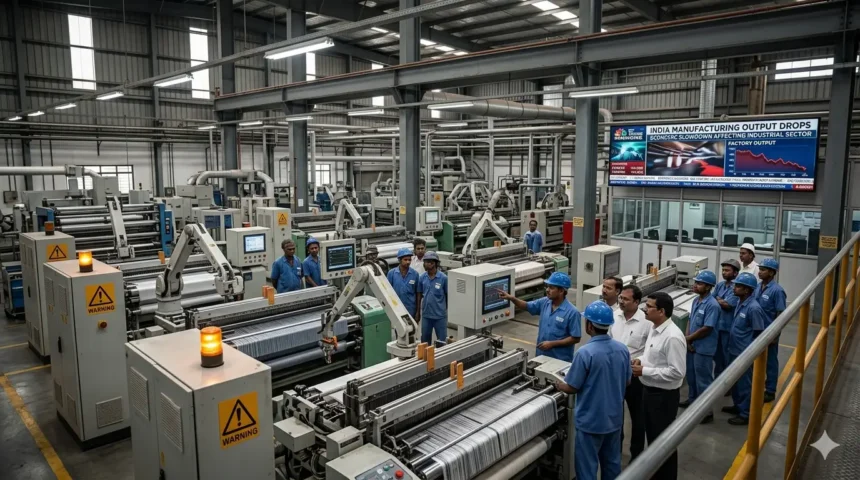 India manufacturing PMI slows to 53.8 in March, lowest in 2.5 years.