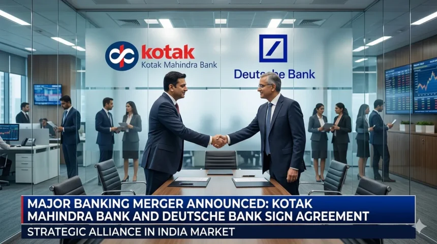 Kotak Mahindra Bank may acquire Deutsche Bank India retail business.