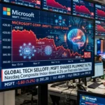 Microsoft stock faces worst quarterly performance since 2008 amid AI concerns.
