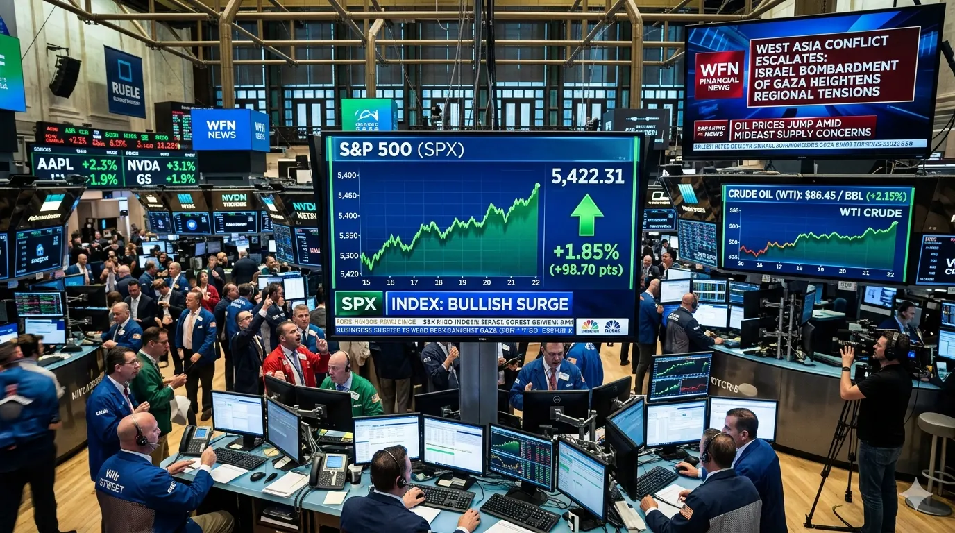 S&P 500 rises as markets track West Asia war developments.