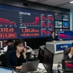 South Korea stocks see biggest selloff since 2008 as currency tumbles.