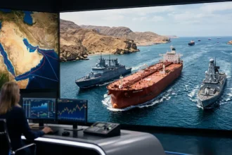 Hormuz toll India oil route.