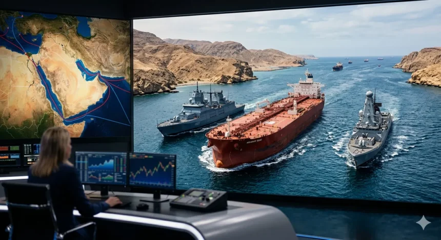 Hormuz toll India oil route.