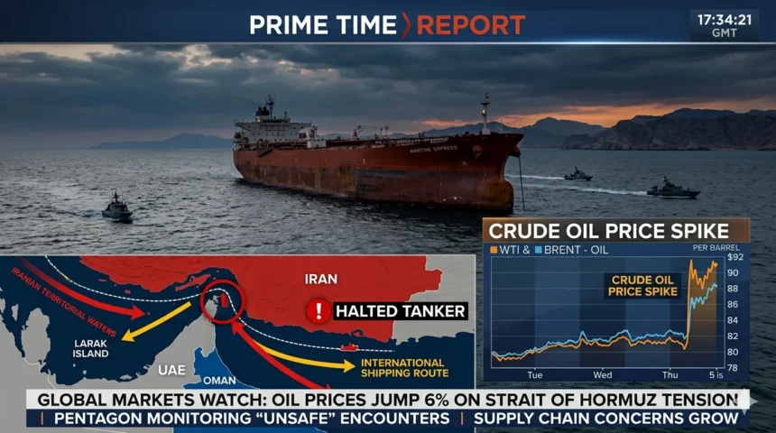 Oil prices may surge if Strait of Hormuz disruption continues.