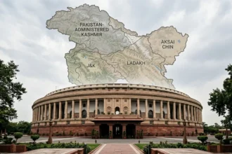 India Delimitation Bill PoK map