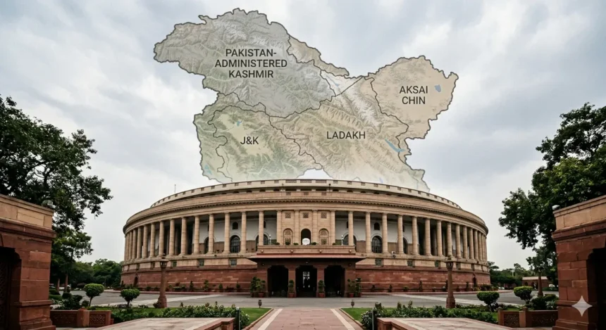 India Delimitation Bill PoK map