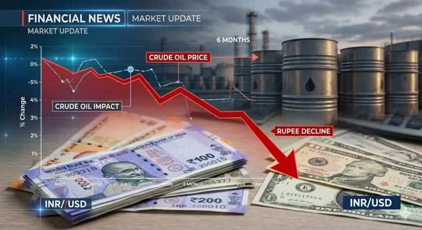 Rupee vs dollar fall chart