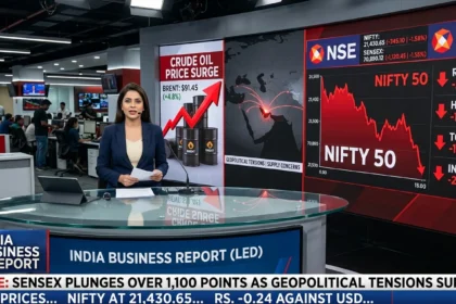 Sensex fall today stock market decline visual.