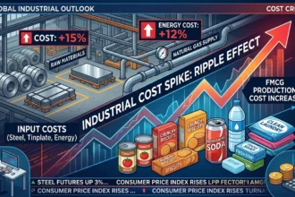 Tinplate prices rise due to gas supply crunch impacting FMCG packaging costs.