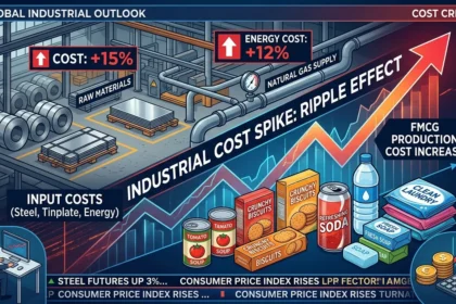Tinplate prices rise due to gas supply crunch impacting FMCG packaging costs.