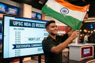 UPSC NDA II 2026 result declared with Parth Kumar Tiwari securing AIR 1.