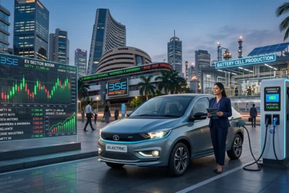 Best EV stocks in India investment concept